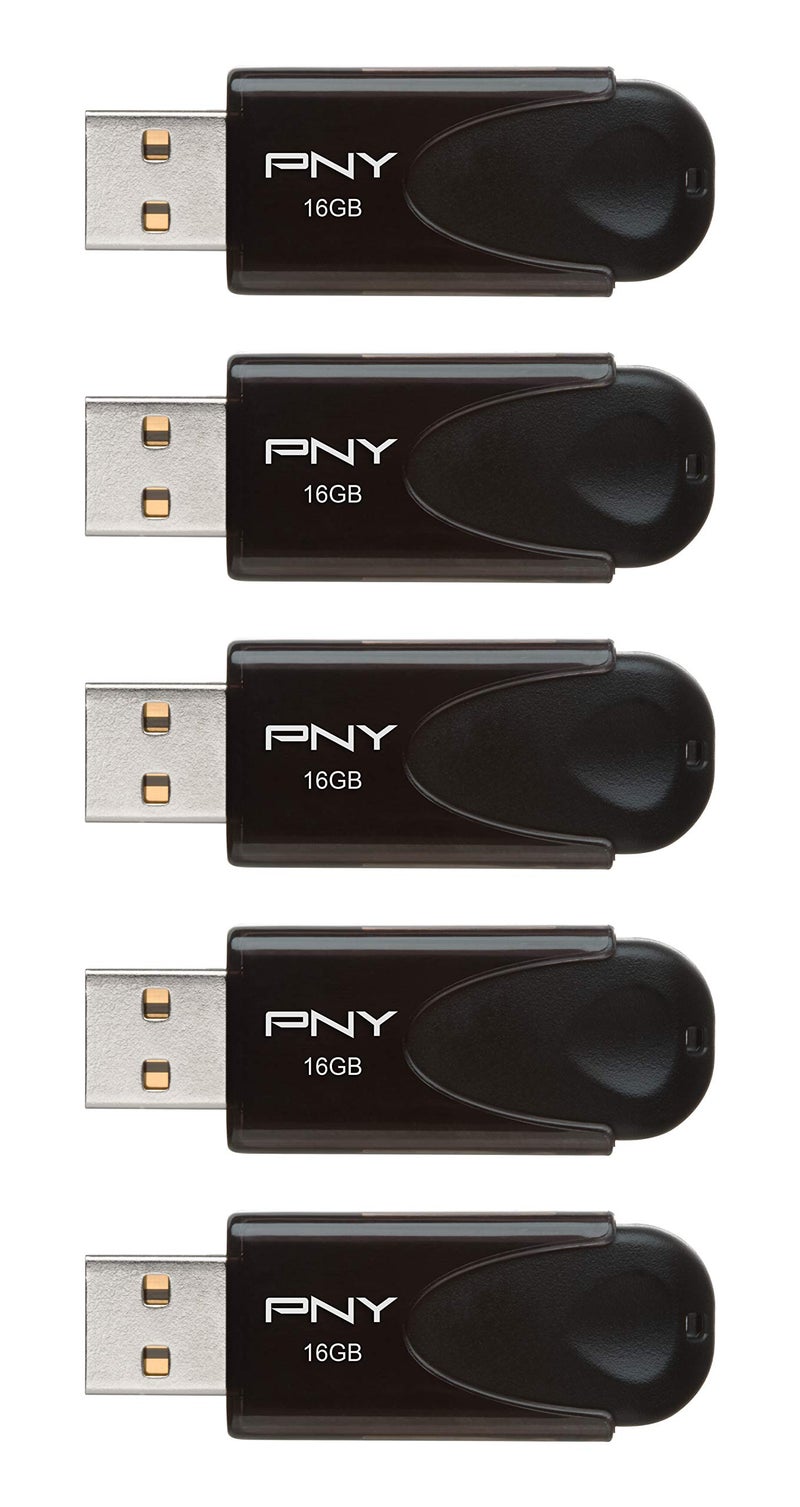 PNY 16GB AttachÃ© 4 USB 2.0 Flash Drive 5-Pack - Image 2